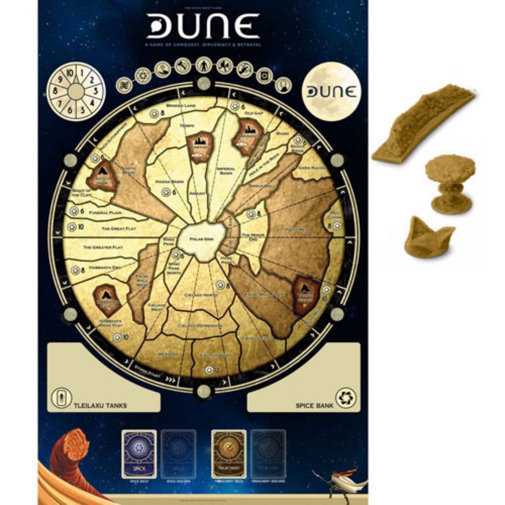 Dune Board Game: Game Mat (24